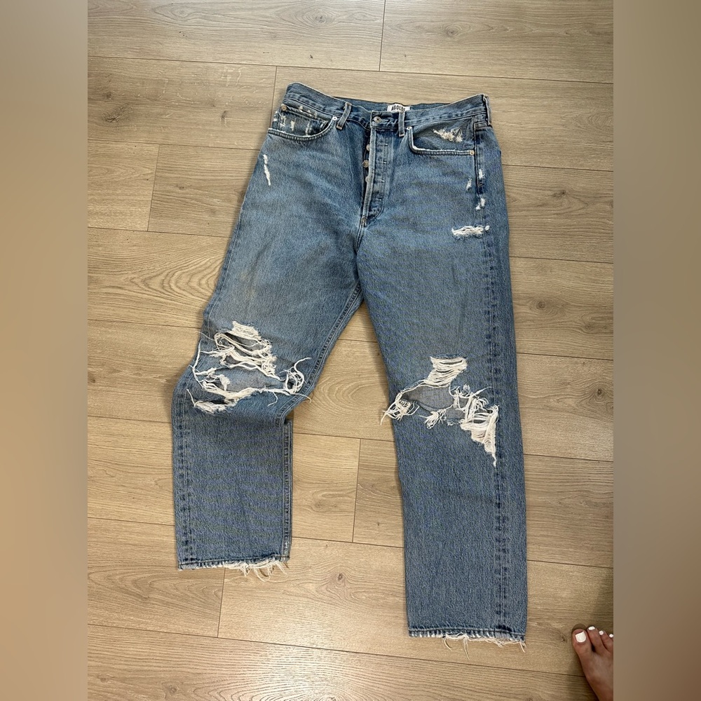 AGOLDE 90s high rise loose fit
